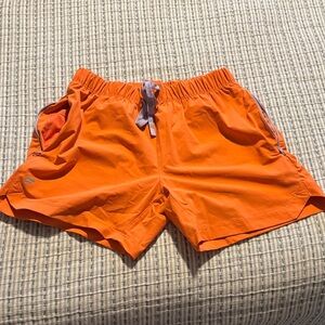 Fabletics the one short, 5” Orange Athletic Shorts, no liner